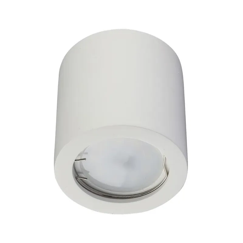 Oprawa V-TAC Gips GU10 Natynkowa Tuba Okrągła 70x75 VT-727RD - Biała