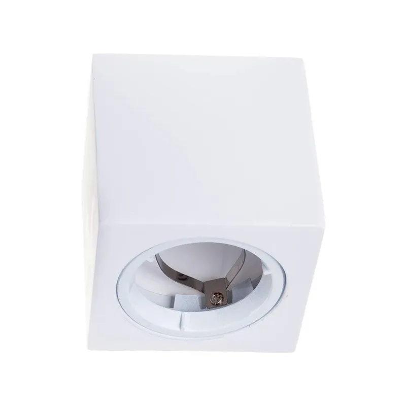 Oprawa V-TAC Gips GU10 Natynkowa Kwadrat Kostka 75x75x75mm VT-716SQ - Biała