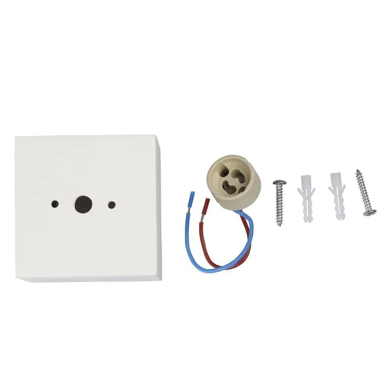 Oprawa V-TAC Gips GU10 Natynkowa Kwadrat Kostka 75x75x75mm VT-716SQ - Biała