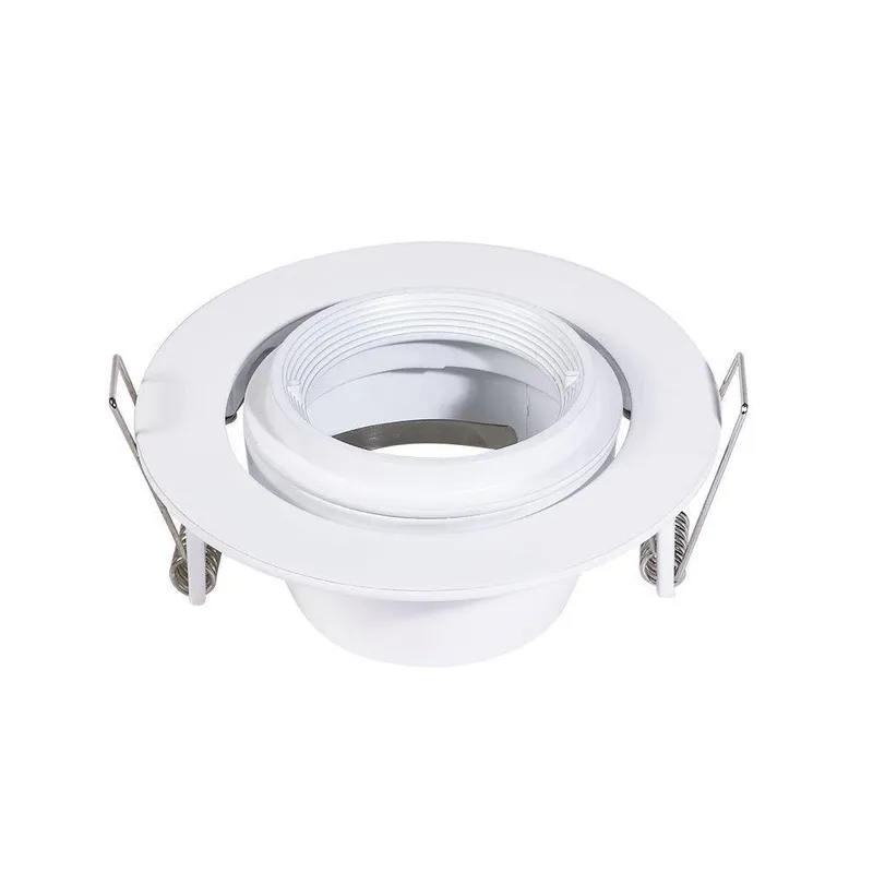 Oczko V-TAC GU10 Ruchome Uchylna Ślimak VT-700W - Białe