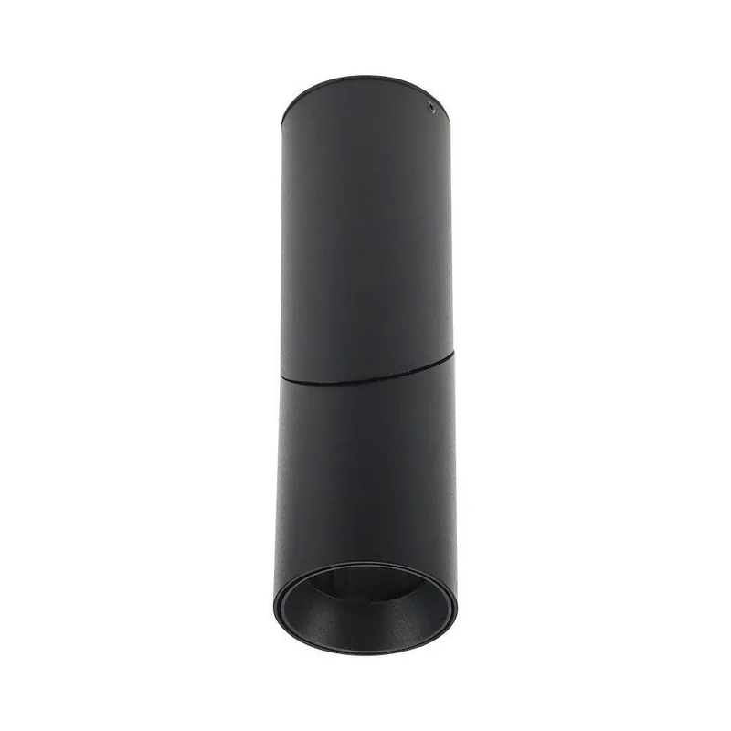 Oprawa V-TAC Aluminiowa GU10 Okrągła Natynkowa Tuba VT-804 3 Lata Gwarancji - Czarna