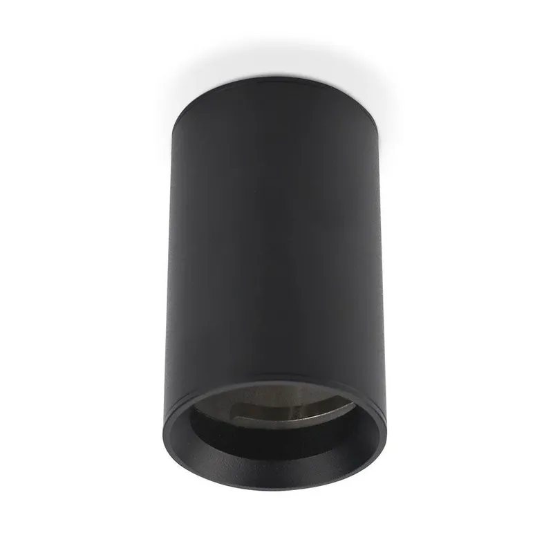 Oprawa V-TAC Aluminiowa GU10 Okrągła Natynkowa Tuba 60x100mm VT-807-B 3 Lata Gwarancji - Czarna