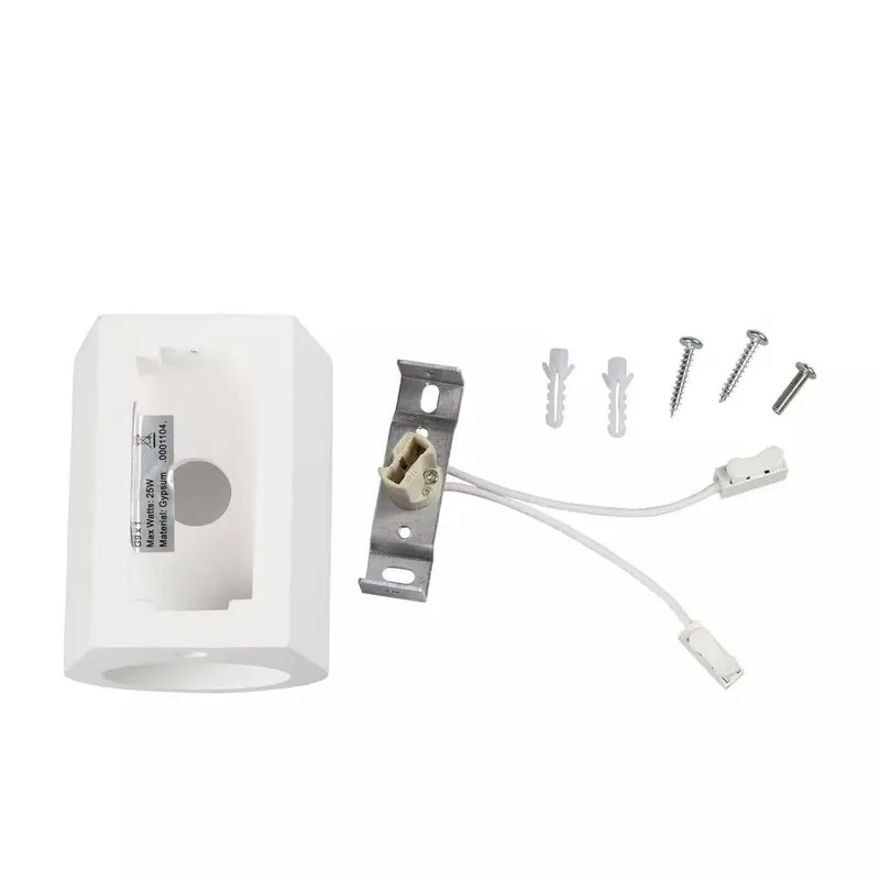 Kinkiet Ścienny Okrągły Gips G9 V-TAC VT-858RD - Biały