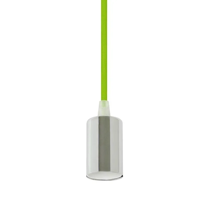 Oprawa Zwieszana V-TAC E27 Chrom Metal Przewód VT-7338-GN 5 Lat Gwarancji - Zielony