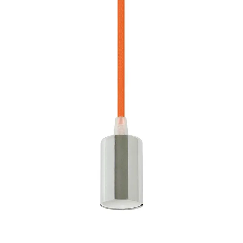 Oprawa Zwieszana V-TAC E27 Chrom Metal Przewód VT-7338-O 5 Lat Gwarancji - Pomarańczowy