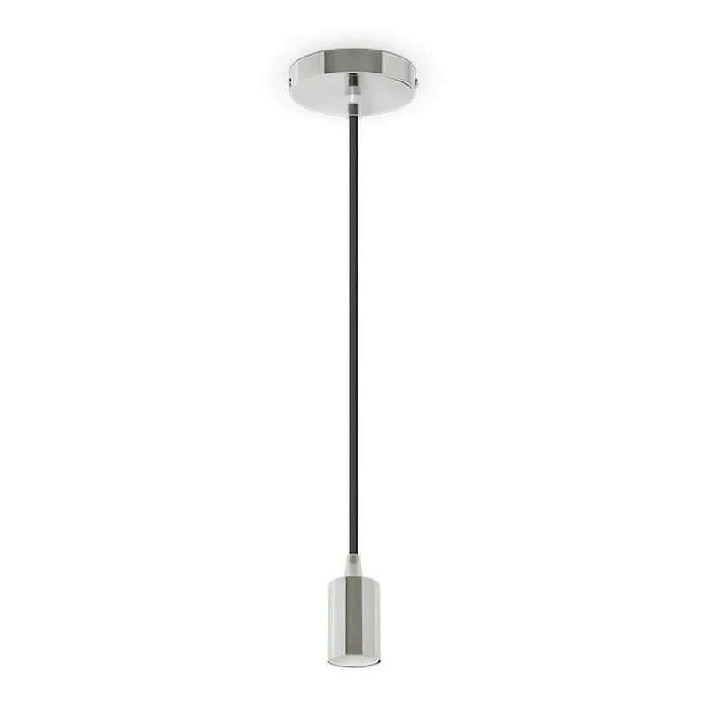 Oprawa Zwieszana V-TAC E27 Chrom Metal Przewód VT-7338-PE 5 Lat Gwarancji - Fioletowy