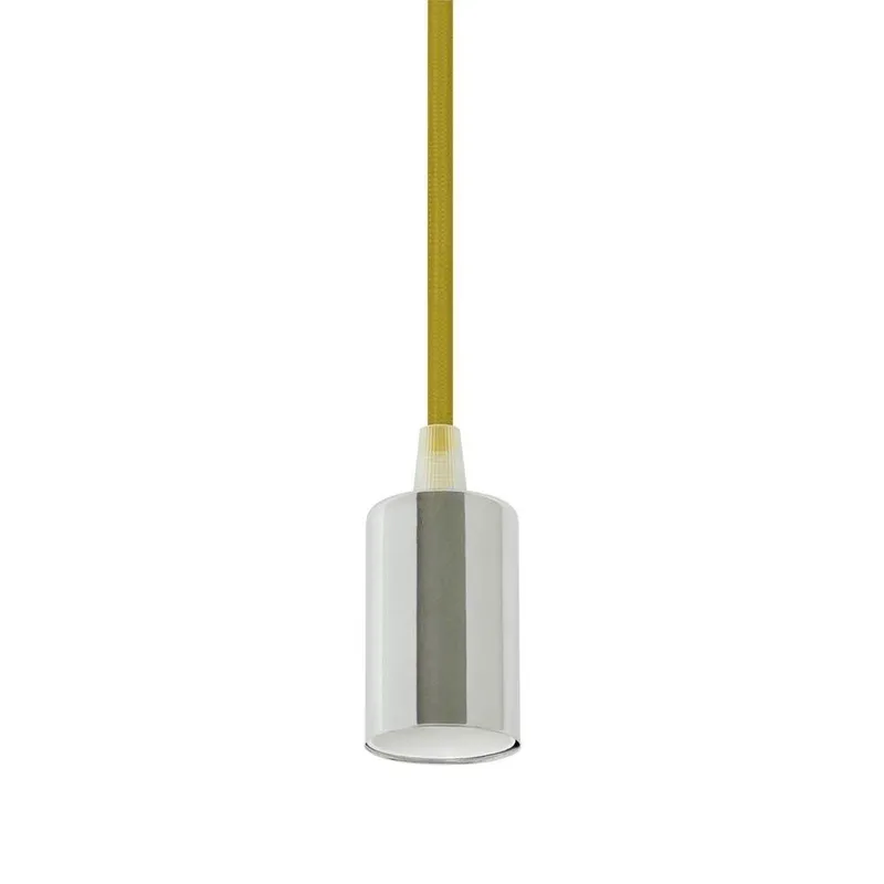 Oprawa Zwieszana V-TAC E27 Chrom Metal Przewód VT-7338-Y 5 Lat Gwarancji - Żółty