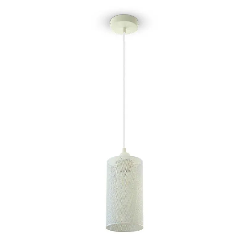 Oprawa Zwieszana V-TAC E27 Tuba Siatka Biały Mat VT-7132-MW 5 Lat Gwarancji