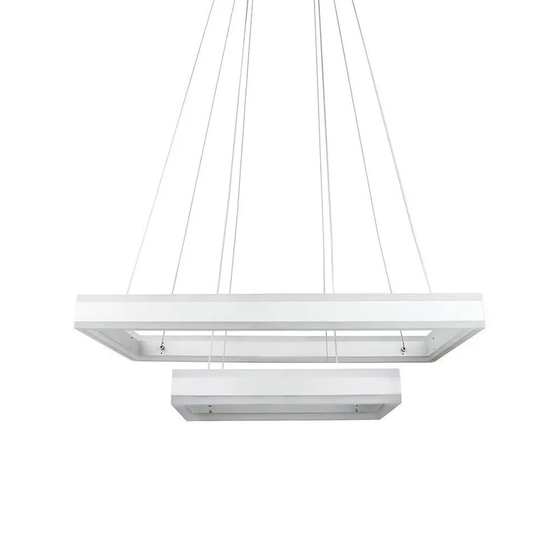 Oprawa Zwieszana LED V-TAC 100W Soft Light Chandelier Ściemnianie VT-101-2D 3000K 8050LM 3 Lata Gwarancji - Biały