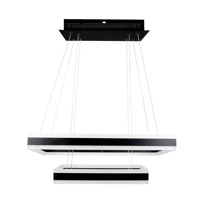Oprawa Zwieszana LED V-TAC 100W Soft Light Chandelier Ściemnianie VT-101-2D 3000K 8050LM 3 Lata Gwarancji - Czarny