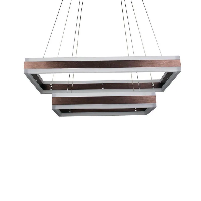 Oprawa Zwieszana LED V-TAC 100W Soft Light Chandelier Ściemnianie VT-101-2D 3000K 8050LM 3 Lata Gwarancji - Kawowy
