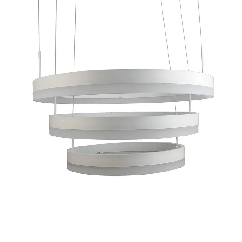 Oprawa Zwieszana LED V-TAC 82W Soft Light Chandelier Ściemnianie VT-82-3 3000K 6500LM 3 Lata Gwarancji - Biały