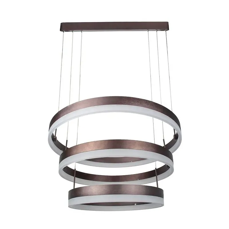 Oprawa Zwieszana LED V-TAC 82W Soft Light Chandelier Ściemnianie VT-82-3 3000K 6500LM 3 Lata Gwarancji - Kawowy