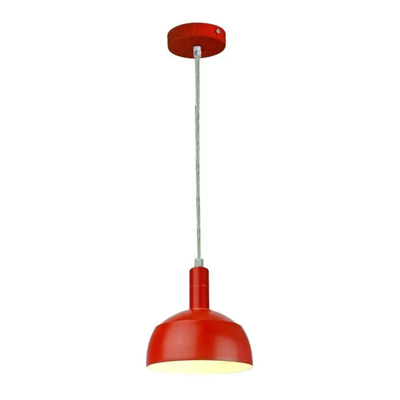 Oprawa Zwieszana V-TAC E14 Aluminium Klosz VT-7100-R 5 Lat Gwarancji - Czerwony