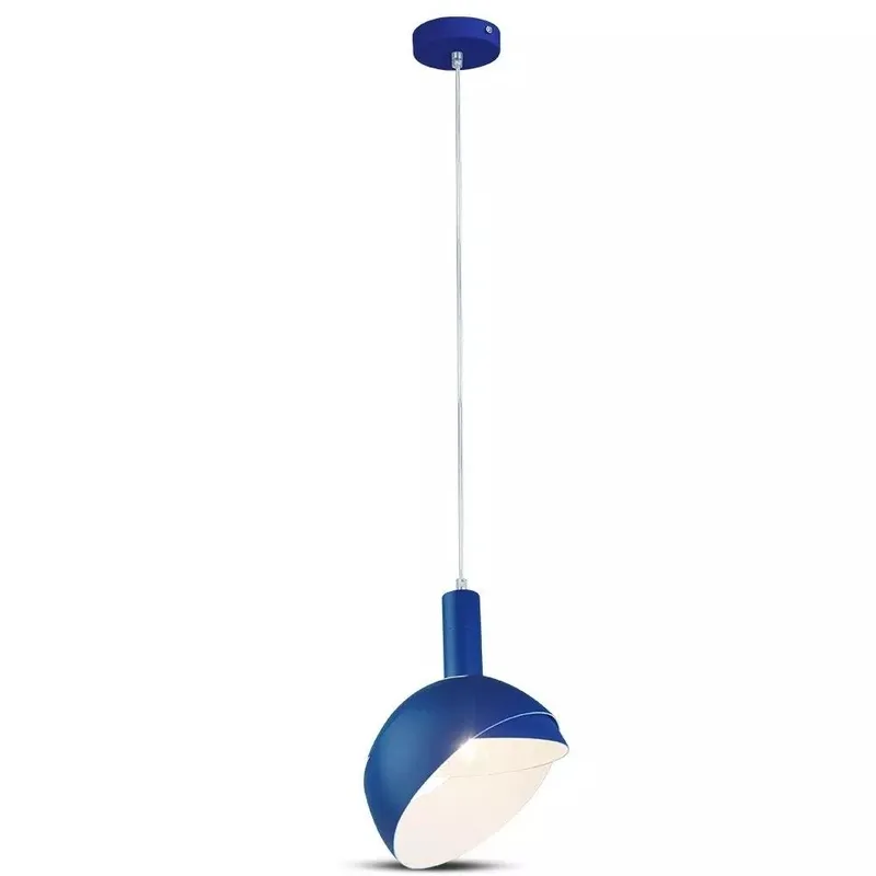 Oprawa Zwieszana V-TAC E14 Aluminium Klosz VT-7100-BL 5 Lat Gwarancji - Niebieski