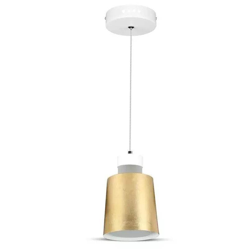 Oprawa Zwieszana LED V-TAC 7W (Akryl) 120x190mm VT-7333-G 4000K 400LM 3 Lata Gwarancji - Złoty
