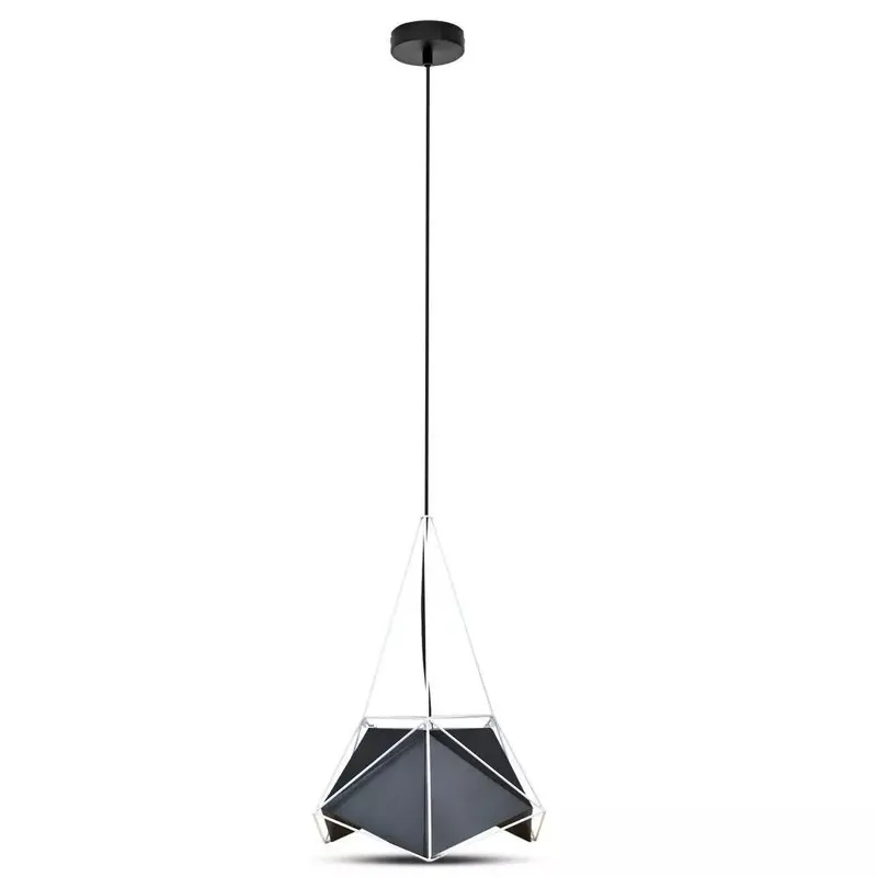 Oprawa Zwieszana V-TAC E27 Basics Biała/Czarny Klosz 400x540mm VT-7401-B 5 Lat Gwarancji