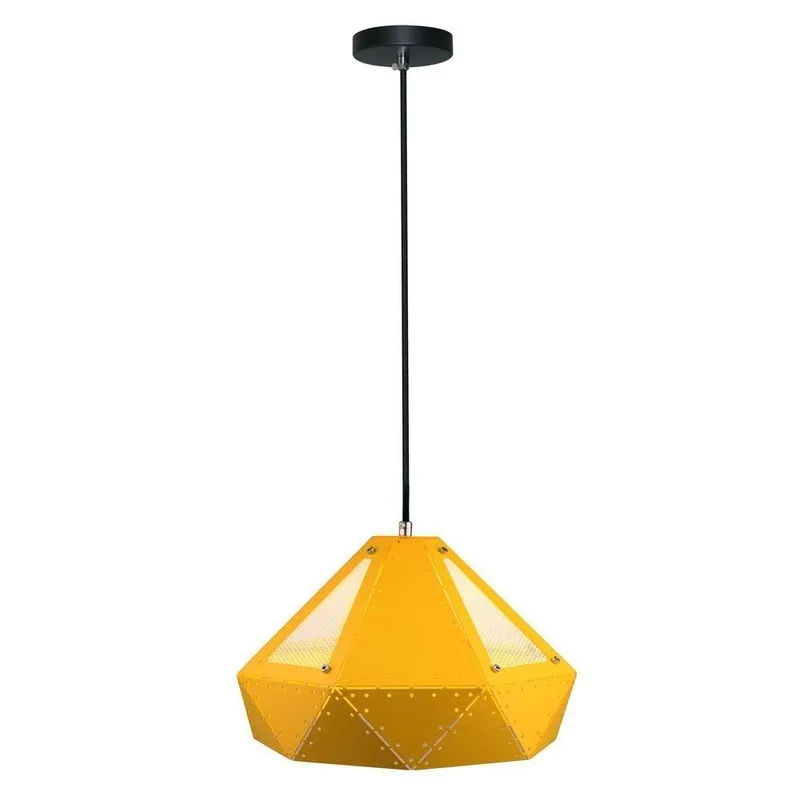 Oprawa Zwieszana V-TAC E27 Pastel Seria Pryzmat 310x180mm VT-7310-Y 5 Lat Gwarancji - Żółty