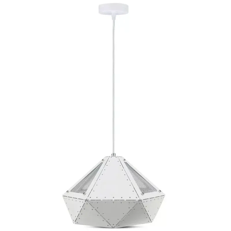 Oprawa Zwieszana V-TAC E27 Pastel Seria Pryzmat 310x180mm VT-7310-W 5 Lat Gwarancji - Biały