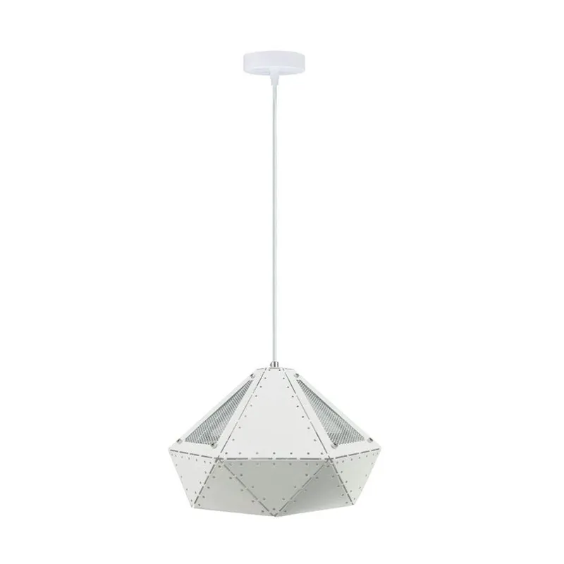 Oprawa Zwieszana V-TAC E27 Pastel Seria Pryzmat 310x180mm VT-7310-W 5 Lat Gwarancji - Biały
