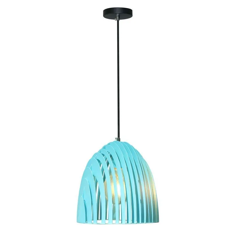 Oprawa Zwieszana V-TAC Cone Seria Pryzmat E27 D250X270MM VT-7255-B 5 Lat Gwarancji - Niebieski