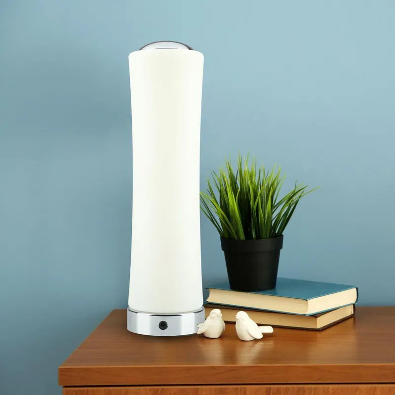 Oprawa LED V-TAC 14W LED Biurkowa Bamboo Dotykowe Ściemnianie VT-7026 3000K 1200LM 3 Lata Gwarancji - Biała