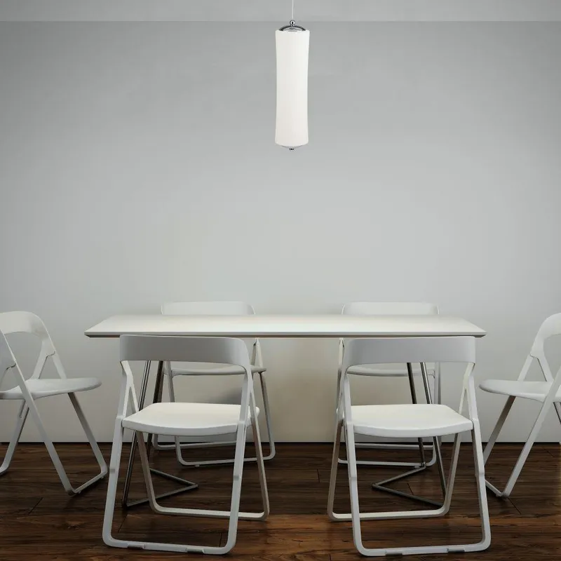 Oprawa Zwieszana LED V-TAC 24W LED Bamboo Pojedynczy Triac Ściemnianie VT-7027 3000K 1200LM 3 Lata Gwarancji - Biały