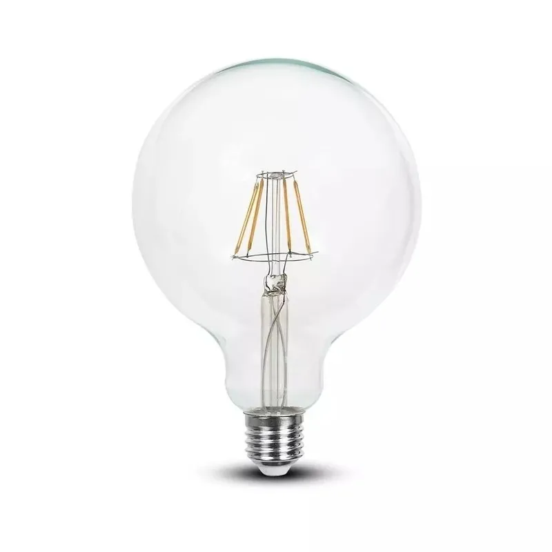 Żarówka LED V-TAC 4W Filament E27 G125 Ściemnialna VT-1994D 2700K 320LM