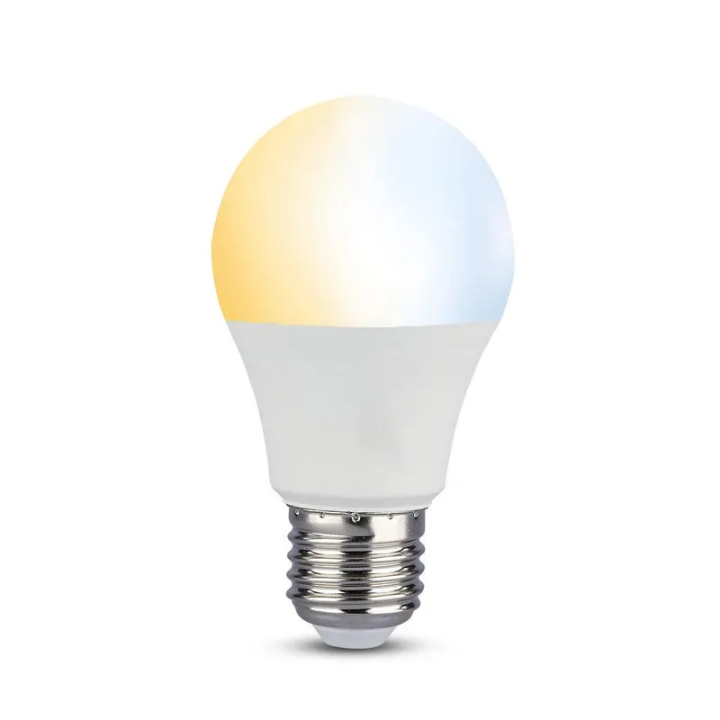 Żarówka LED V-TAC 9W E27 A60 Zmiana Koloru 3XKLIK (Blister 2szt) VT-2149-B 3w1 806LM