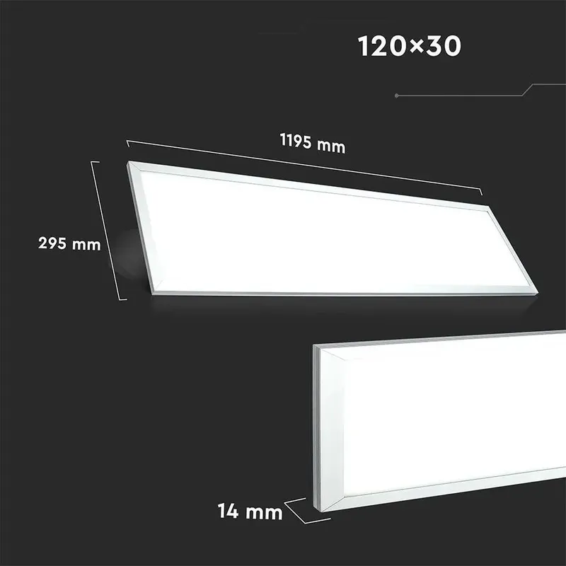 Panel LED V-TAC 45W 120x30 Pmma VT-12030 3000K 3600LM