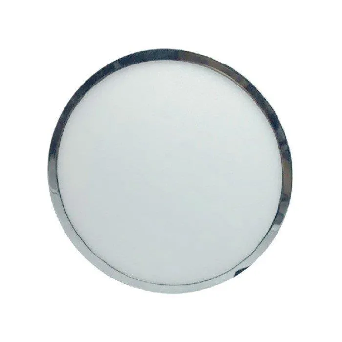 Panel LED V-TAC 12W LED Chrom Okrągły Natynkowy VT-1205CH 6400K 1000LM