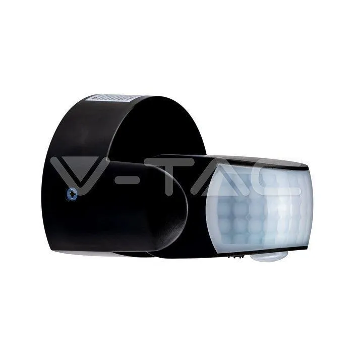 Czujnik Ruchu V-TAC Ścienny 180ST/360ST IP65 VT-8093 - Czarny