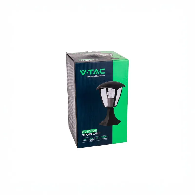 Słupek Ogrodowy V-TAC E27 300mm IP44 VT-734 - Czarny