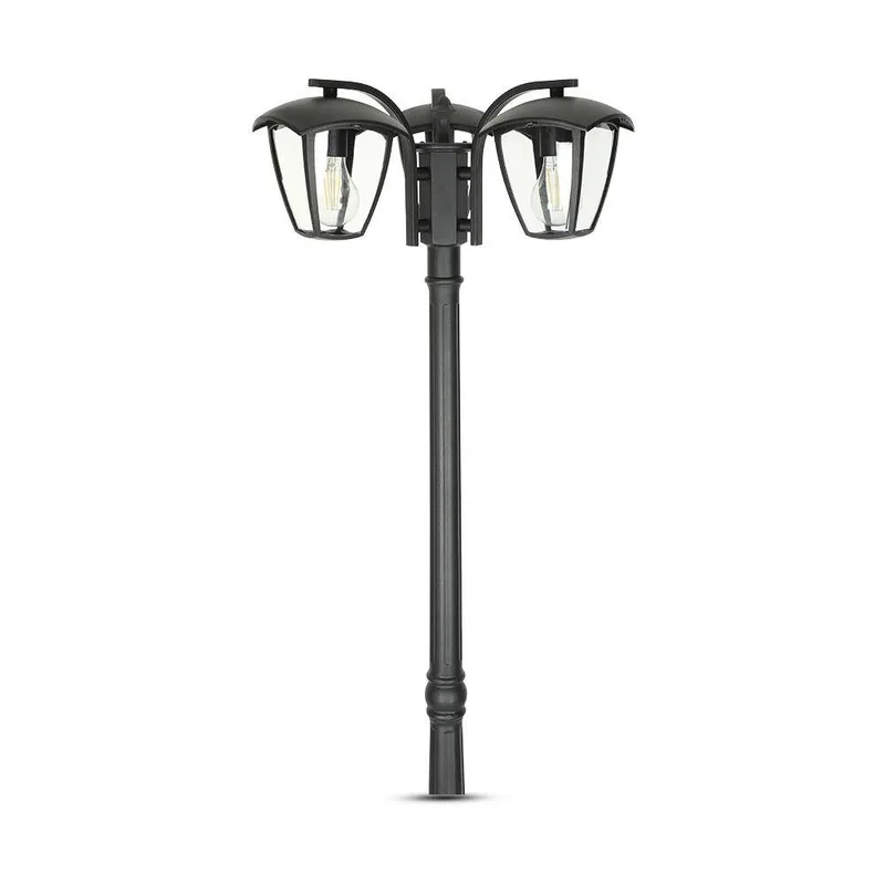 Latarnia Ogrodowa V-TAC 3XE27 1990mm IP44 VT-740 - Czarny