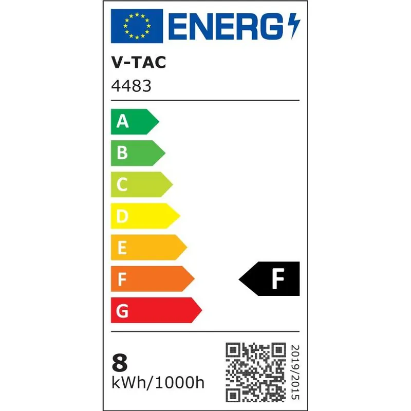 Żarówka LED V-TAC 8W Filament E27 A67 Mrożona VT-1938 2700K 800LM