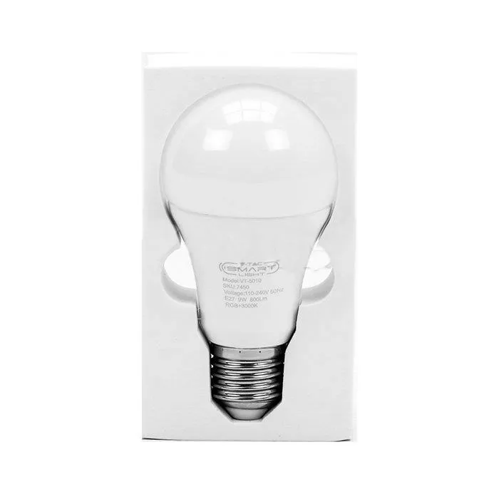 Żarówka LED Smart WI-FI V-TAC 9W E27 A65 Tuya Amazon Alexa Google Home VT-5010 3000K 800LM