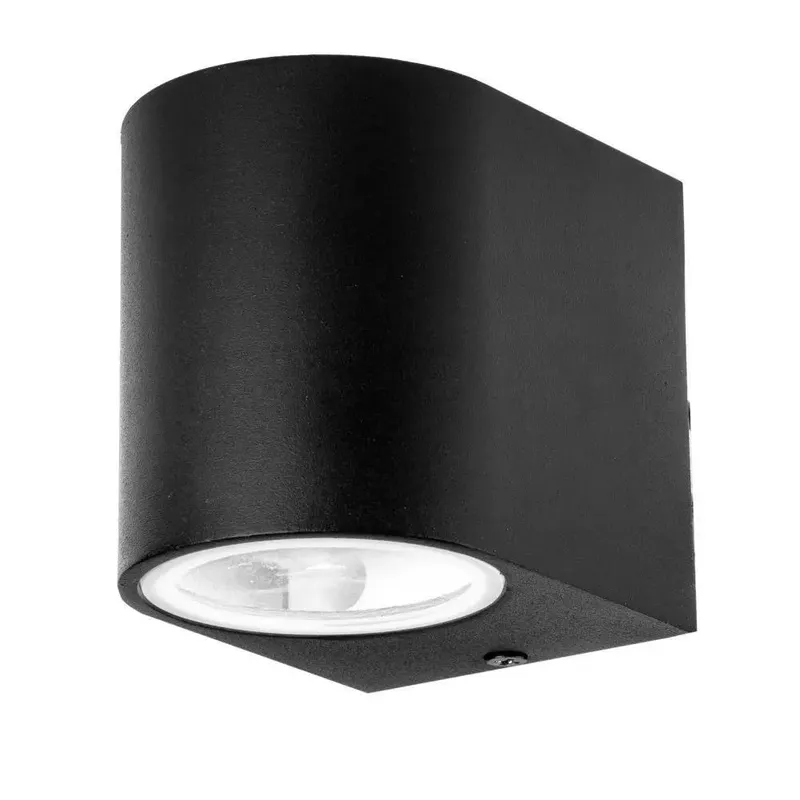 Kinkiet Ścienny V-TAC GU10 Aluminium Okrągły W Dół IP44 VT-7651 - Czarny