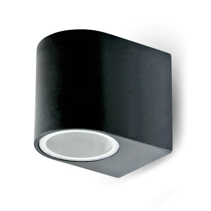 Kinkiet Ścienny V-TAC GU10 Aluminium Okrągły W Dół IP44 VT-7651 - Czarny