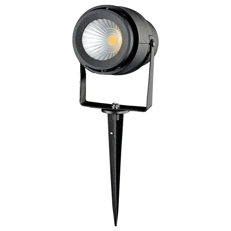 Oprawa Gruntowa Ogrodowa Wbijana LED V-TAC 12W Czarna VT-857 Kolor Zielony 720LM
