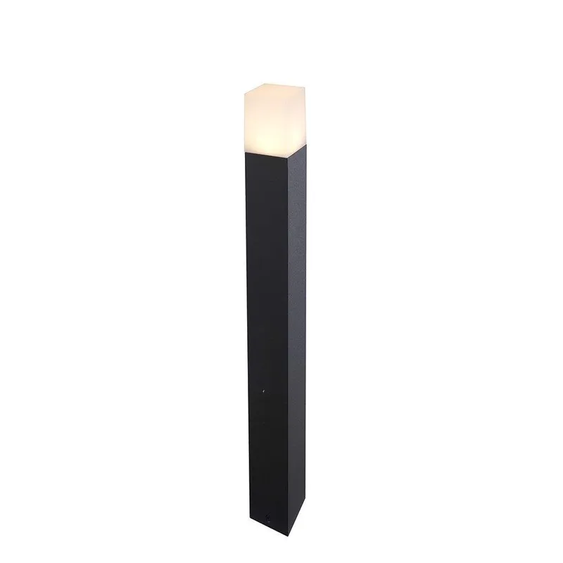 Słupek Ogrodowy V-TAC GU10 Kwadrat Aluminium 80x80x800mm IP54 VT-7615 3 Lata Gwarancji - Czarny