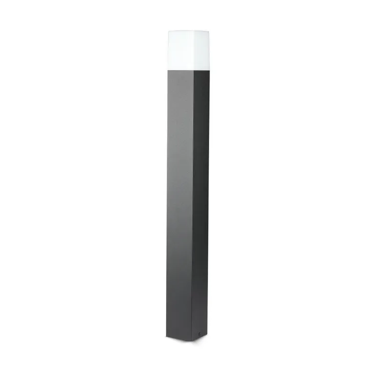 Słupek Ogrodowy V-TAC GU10 Kwadrat Aluminium 80x80x800mm IP54 VT-7615 3 Lata Gwarancji - Czarny