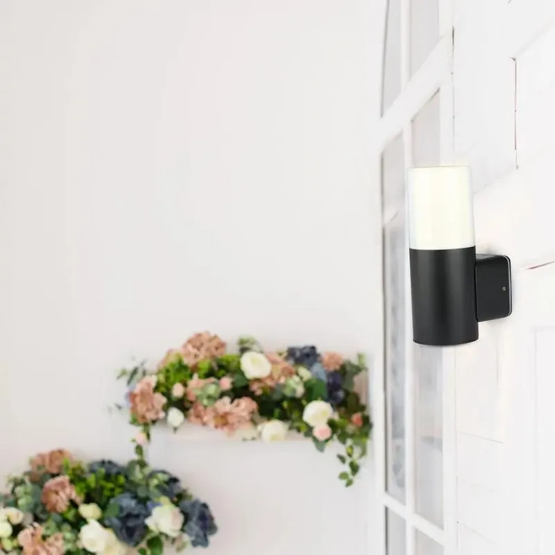 Oprawa Ogrodowa V-TAC GU10 Kinkiet Okrągły Aluminium 121x80x250mm IP54 VT-7616 3 Lata Gwarancji - Czarny
