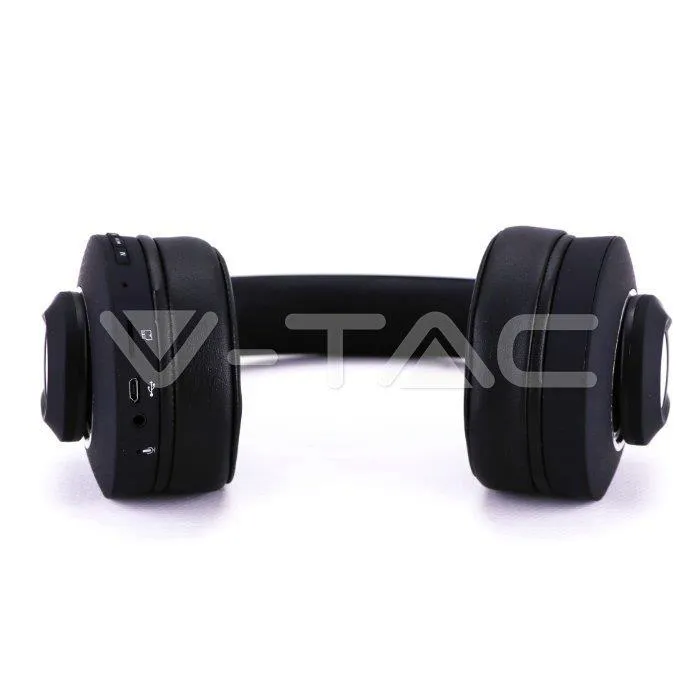 Bezprzewodowe Słuchawki V-TAC Bluetooth Regulowany Pałąk 500mAh VT-6322-A - Czarne