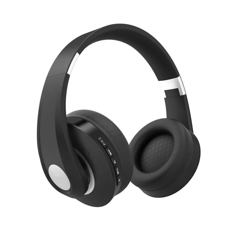 Bezprzewodowe Słuchawki V-TAC Bluetooth Regulowany Pałąk 500mAh VT-6322-A - Czarne