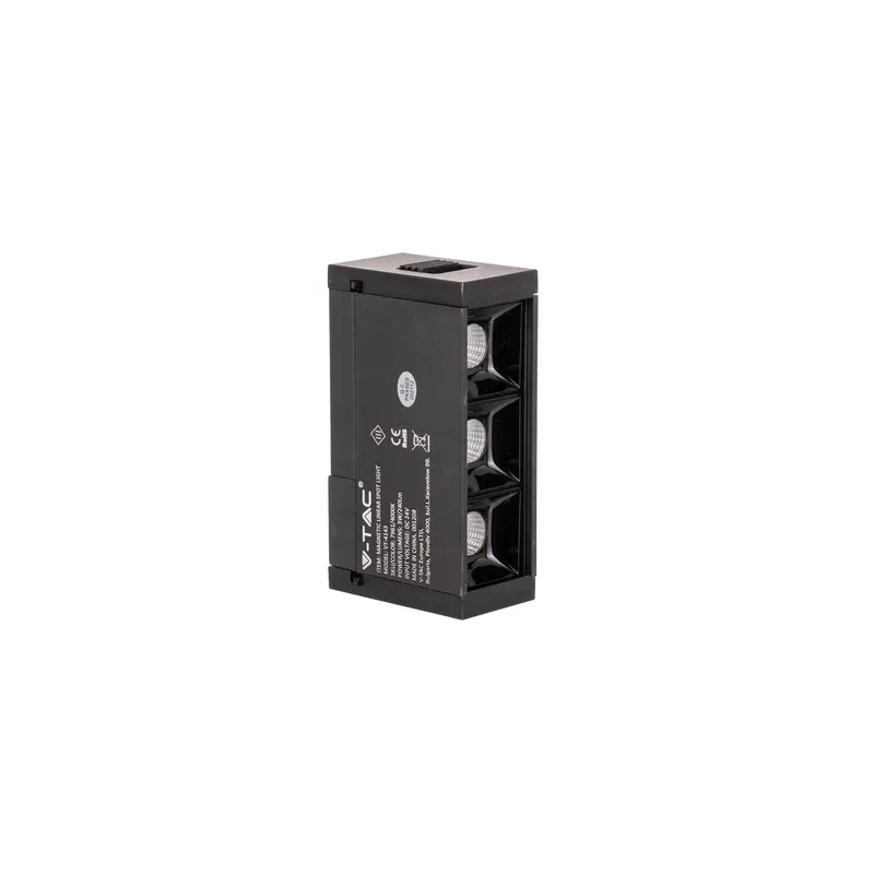 Oprawa Szynoprzewód Magnetyczny 24V V-TAC 3W LED CRI90+UGR19 VT-4143 4000K 240LM 3 Lata Gwarancji - Czarna