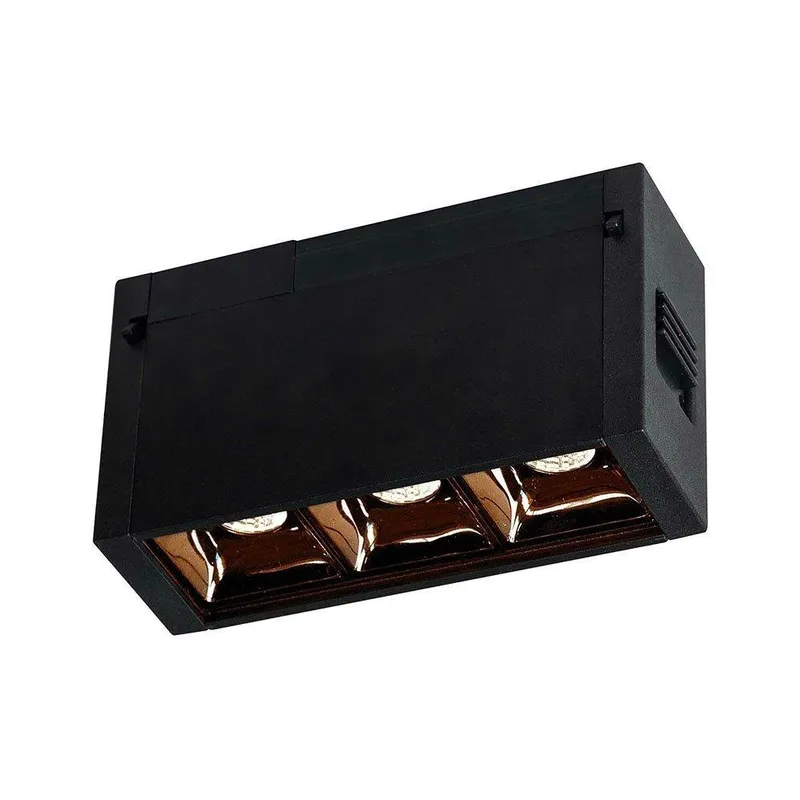 Oprawa Szynoprzewód Magnetyczny 24V V-TAC 3W LED CRI90+UGR19 VT-4143 4000K 240LM 3 Lata Gwarancji - Czarna