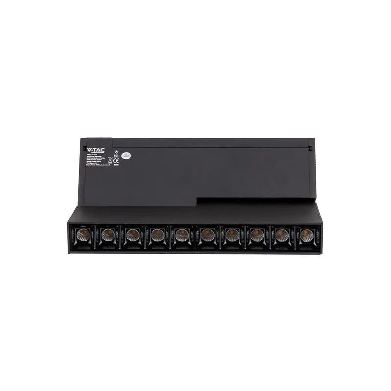 Oprawa Szynoprzewód Magnetyczny 24V V-TAC 20W LED CRI90+UGR19 VT-4220 3000K 1200LM 3 Lata Gwarancji - Czarna