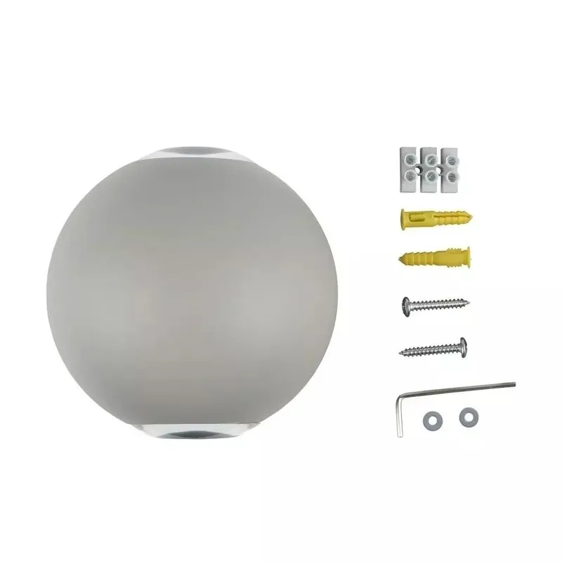 Kinkiet Ścienny V-TAC 6W LED Okrągły IP65 VT-836 3000K 660LM - Szary