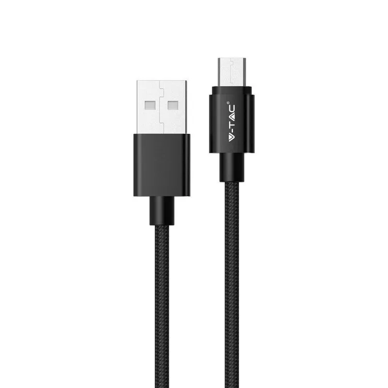 Przewód Micro USB V-TAC 1m Seria Platinum VT-5331 - Czarny