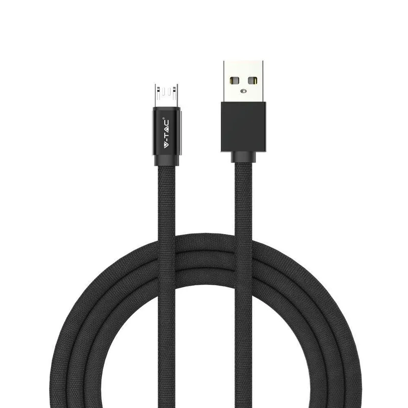 Przewód Micro USB V-TAC 1m Seria Ruby VT-5341 - Czarny